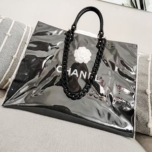 AUTHENTIC CHANEL gift bag upcycled into a functional water resistant tote bag